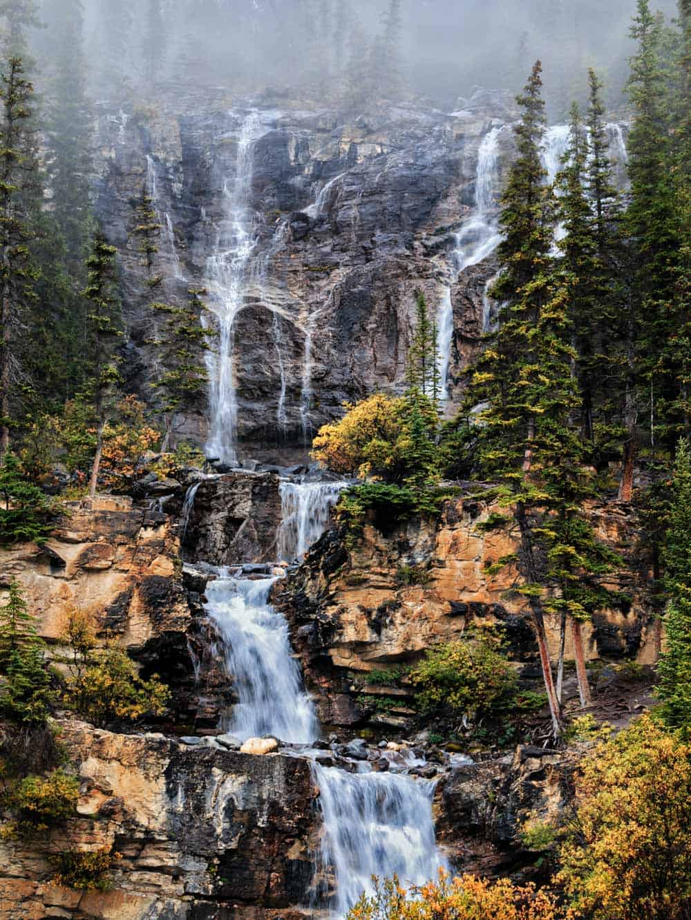 Tangle falls in Banff National Park
