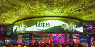 The Beatles Cirque du Soleil Theater Love Show at The Mirage hotel at Las Vegas
