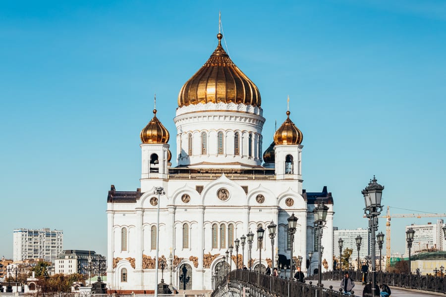 The Cathedral of Christ the Savior in Moscow