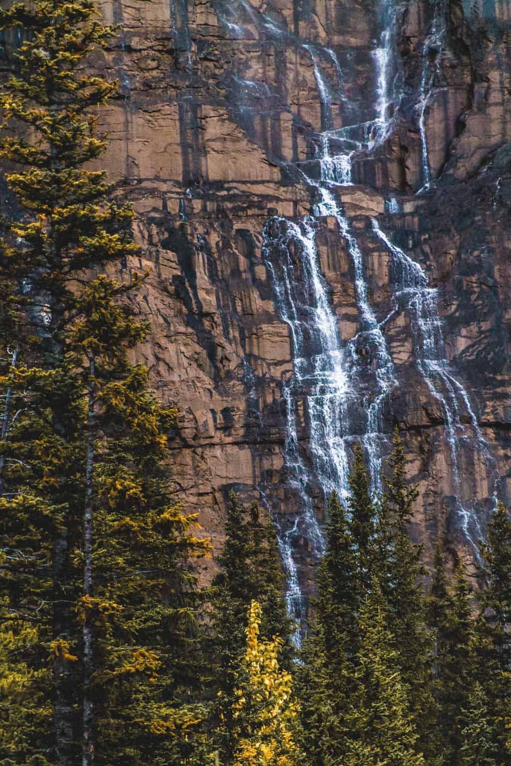 Weeping wall in Banff National Park Alberta Canada