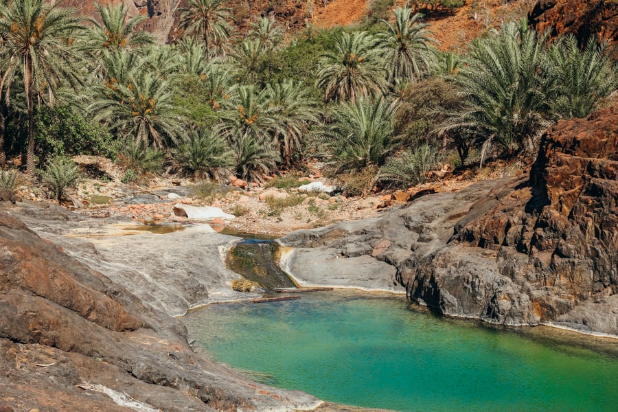 Wadi Dirhur Canyon in Socotra Yemen