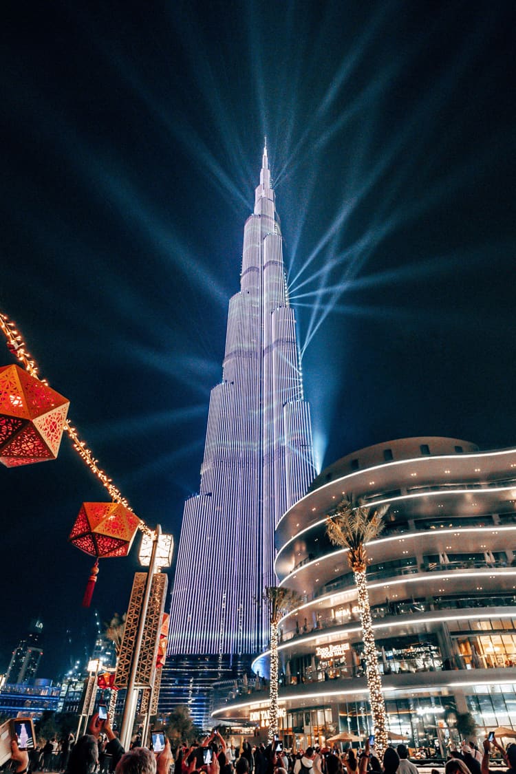 Burj Khalifa Dubai at night