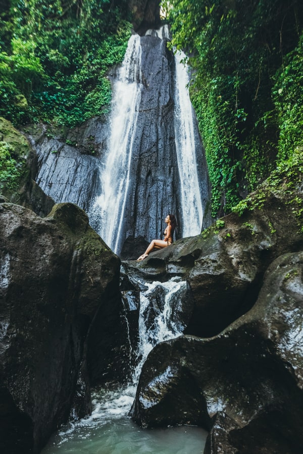 Dusun Kuning waterfall near Ubud, Bali