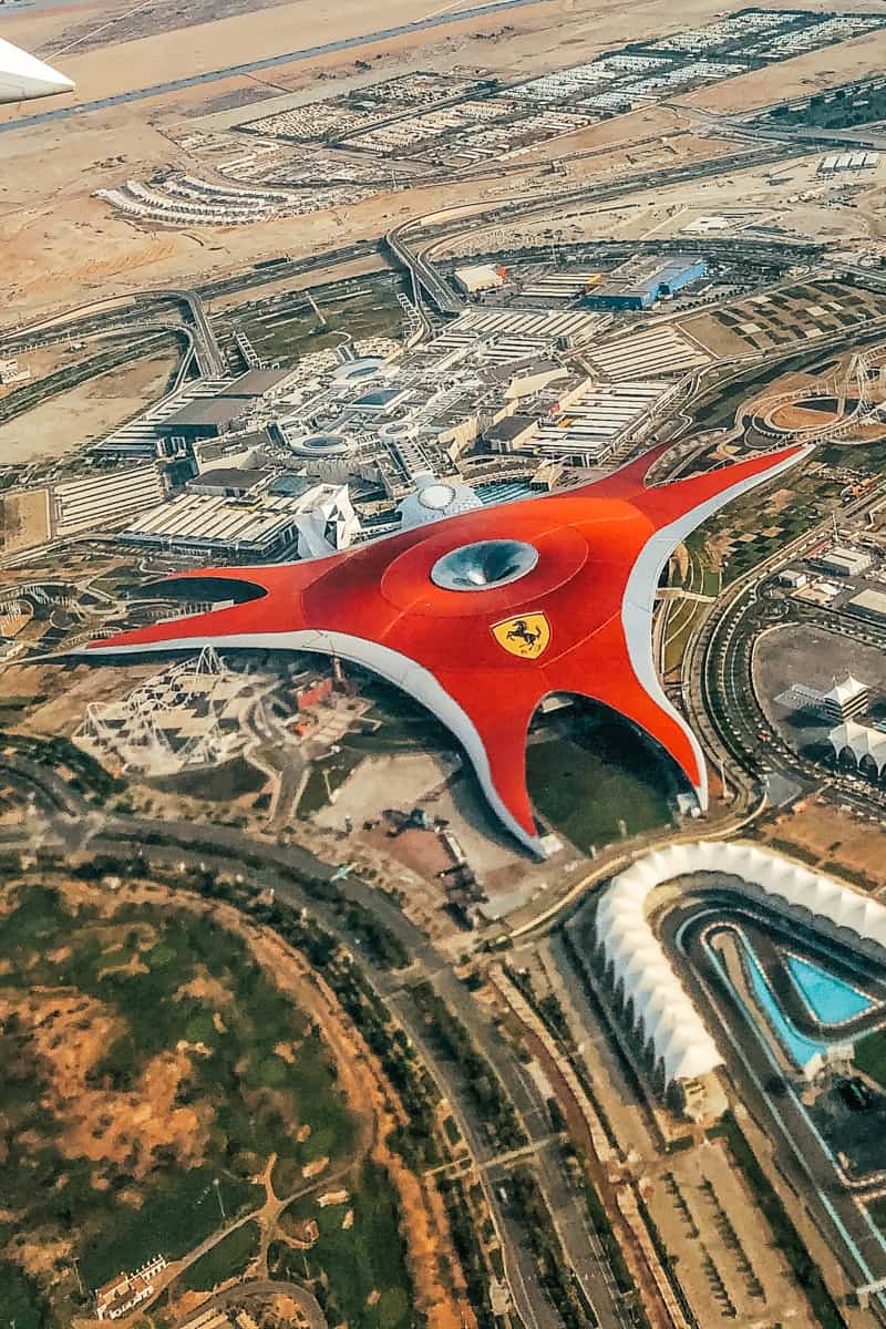 Ferrari world on Yas island in Abu Dhabi