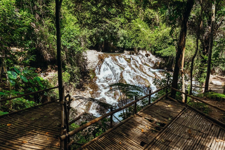 Goa Rang Reng Waterfall in Bali