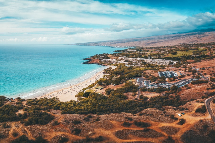 Hapuna Beach State Park. West coast of the Big Island, Hawaii