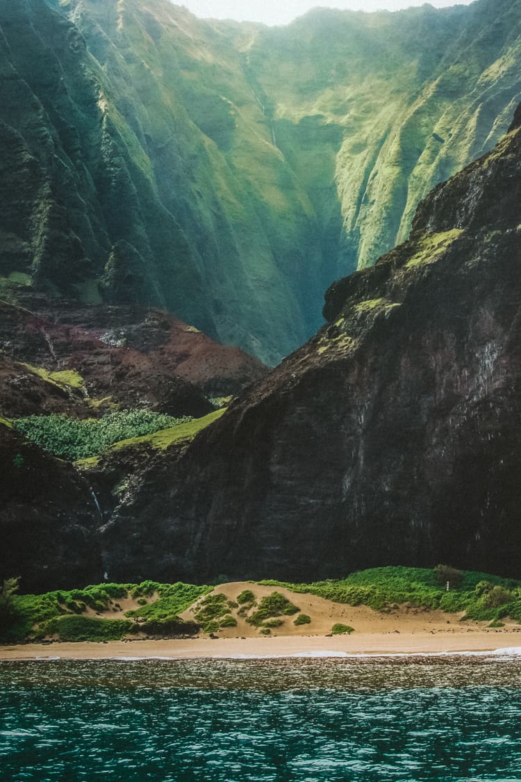 Kalalau Beach in Kauai Hawaii