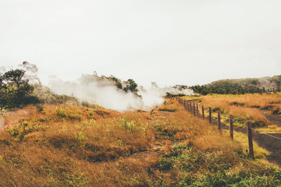 Kilauea caldera rim hike Big Island Hawaii