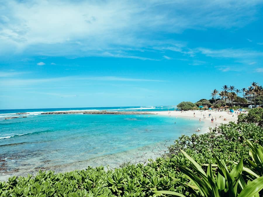 Kuilima Cove Beach at Turtle Bay Oahu Island North Shore Hawaii