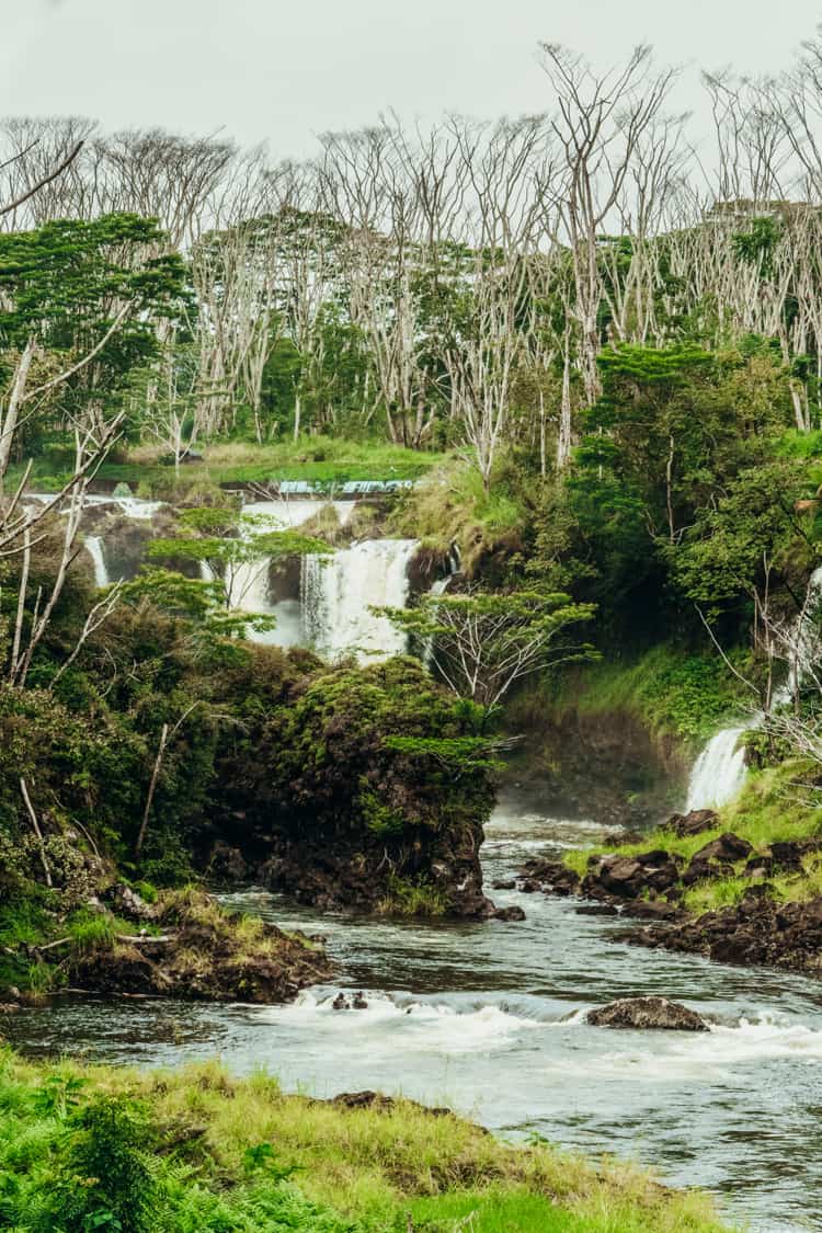Pe'epe'e Falls on the Big Island of Hawaii