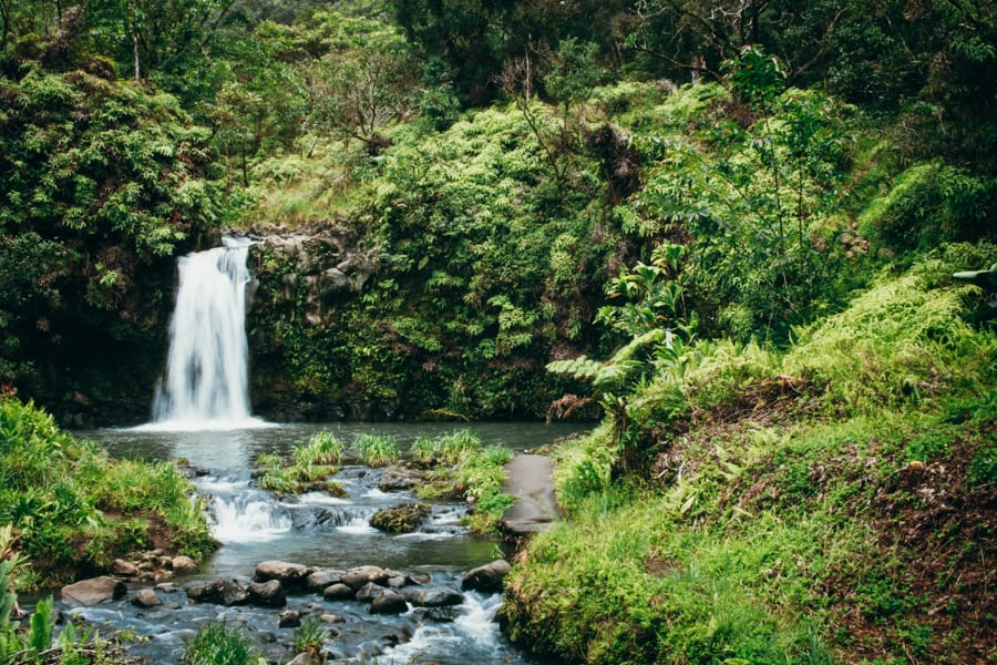 Pua'a Ka'a Falls in Maui