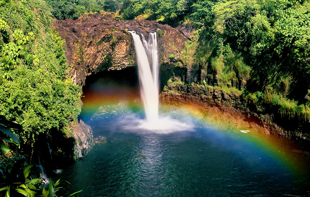 Rainbow Falls on the Big Island of Hawaii