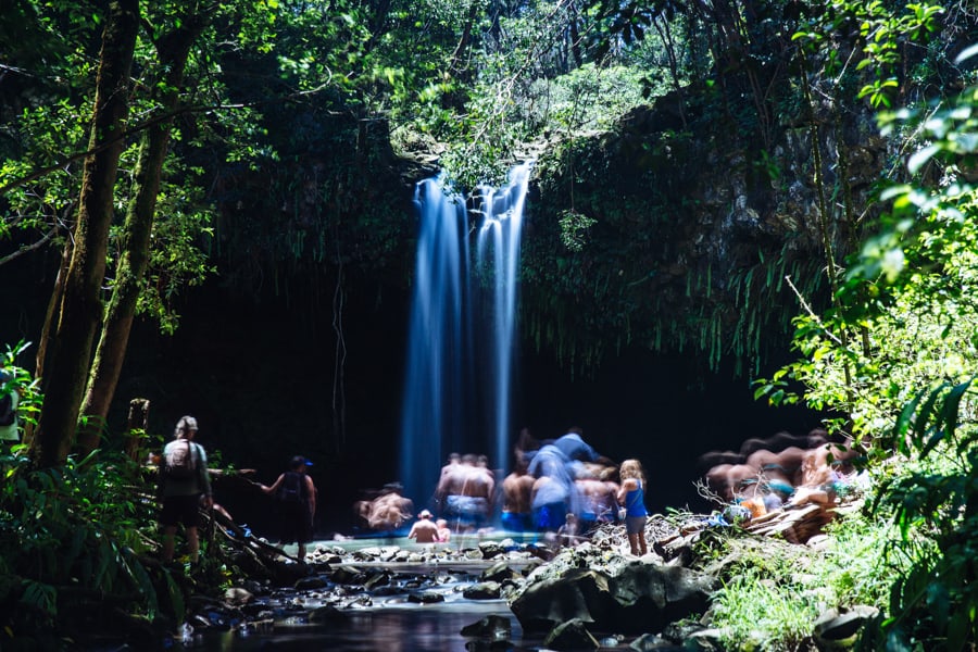 Twin Falls Maui Waterfall