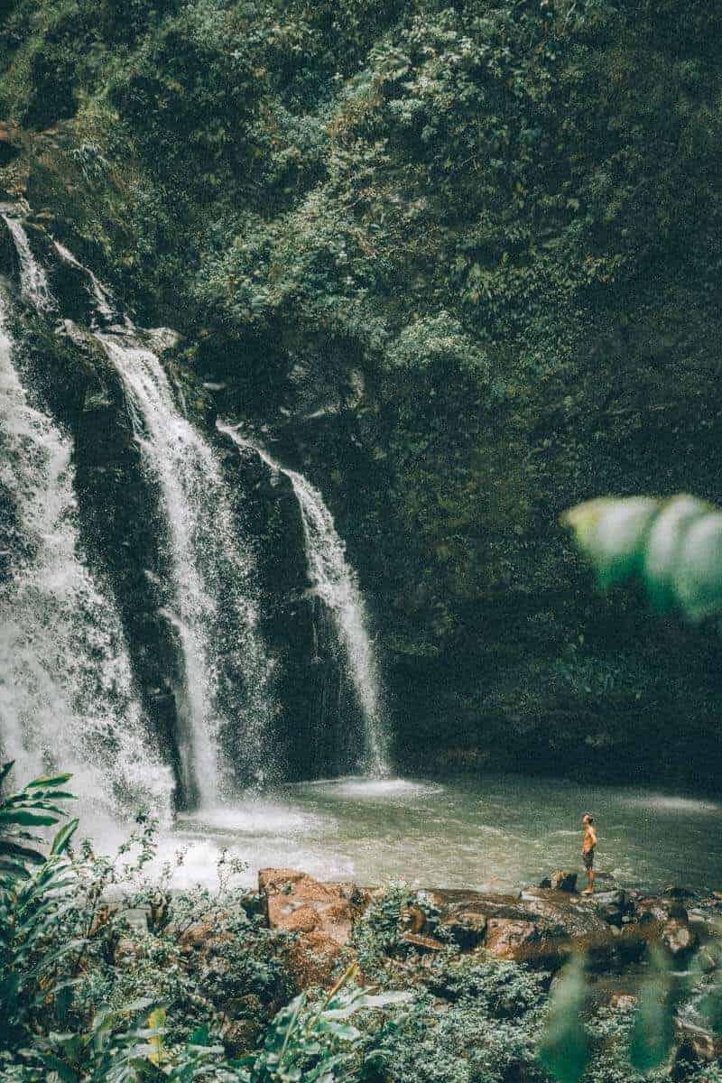 Upper Waikani Falls in Maui Hawaii
