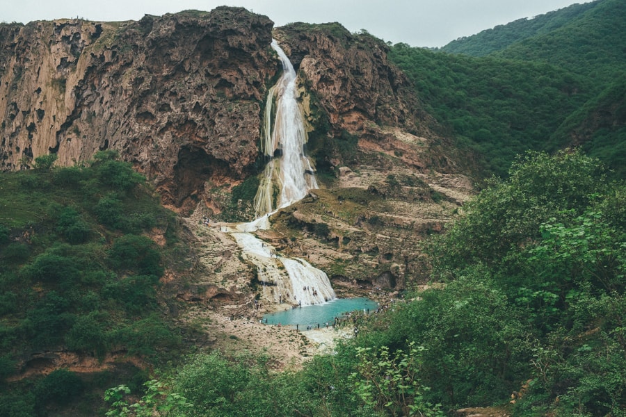 Wadi Dart Waterfall Travertine Curtain Salalah Oman