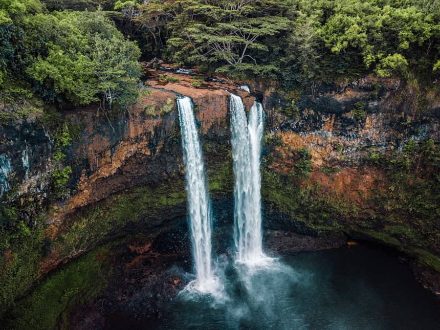 Wailua Falls in Kauai Hawaii