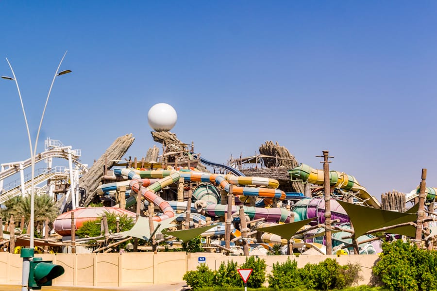 Yas waterworld at Yas Island Abu dhabi