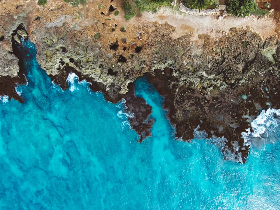 Mermaid Caves from above