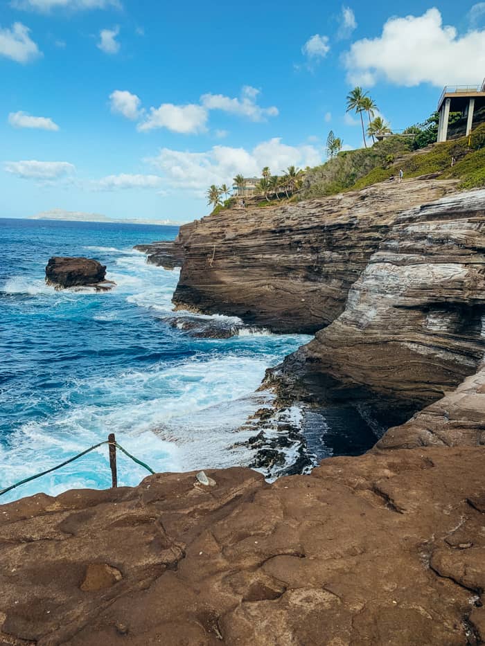 Spitting Caves Oahu
