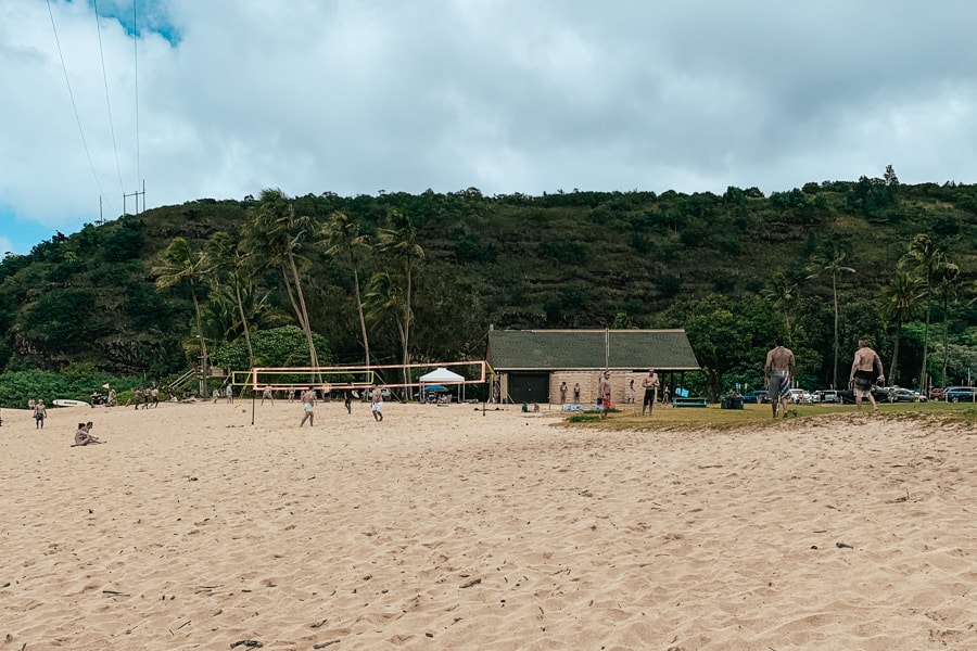 Waimea Bay Beach Park sand volleyball