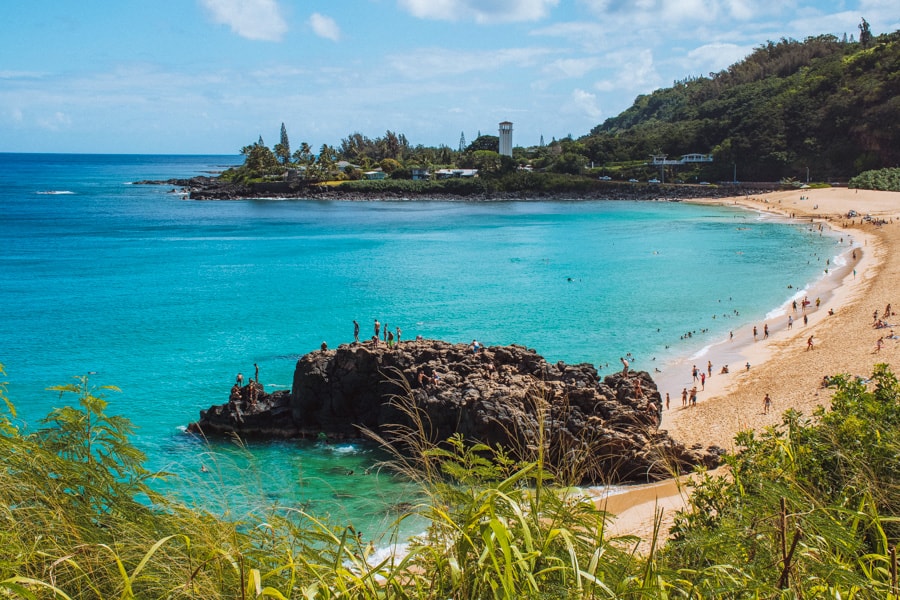 Waimea Bay in Haleiwa Hawaii