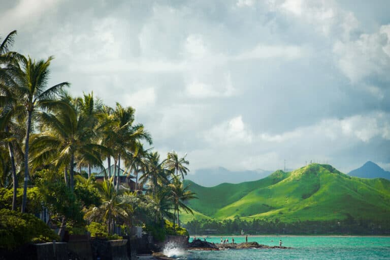 Lanikai Beach on Oahu, Hawaii