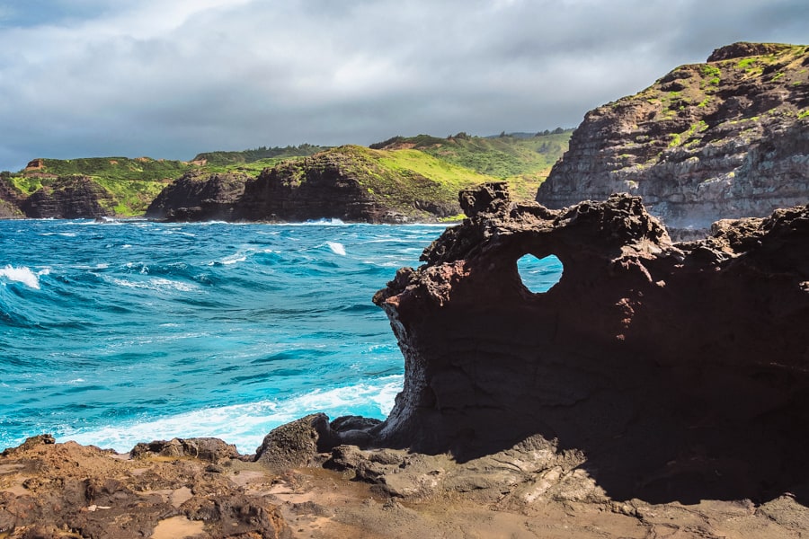 Heart Shaped rock at Nakalele point