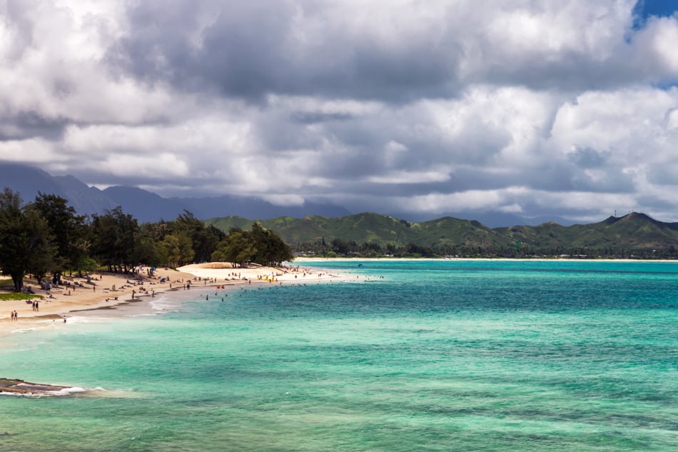 Kailua beach in Oahu Hawaii