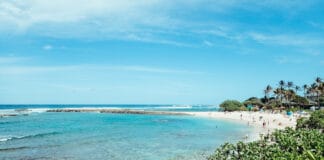 Kuilima Cove Beach at Turtle Bay Oahu Island North Shore Hawaii