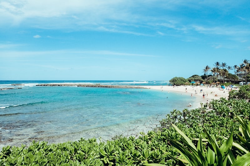 Kuilima Cove Beach at Turtle Bay Oahu Island North Shore Hawaii