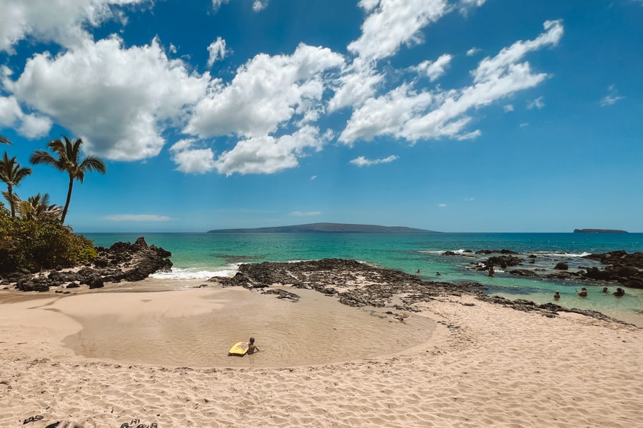 Makena Cove perfect beach for kids in Maui