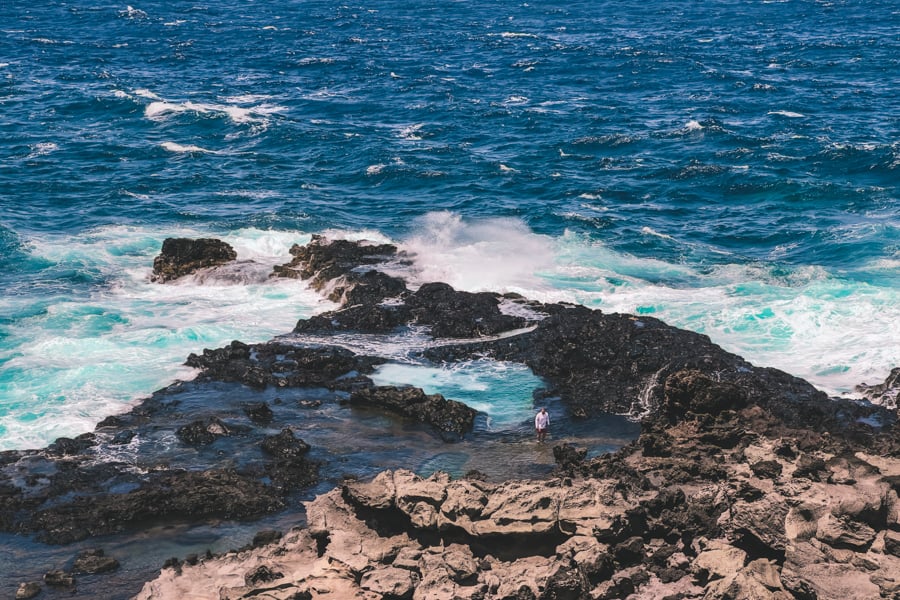 Olivine pools in Maui Hawaii