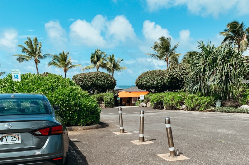 Turtle bay entrance on Oahu