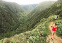 Waihee ridge trail in Maui Hawaii