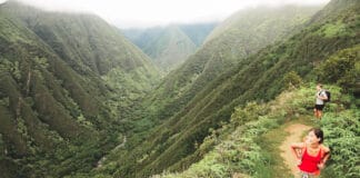 Waihee ridge trail in Maui Hawaii