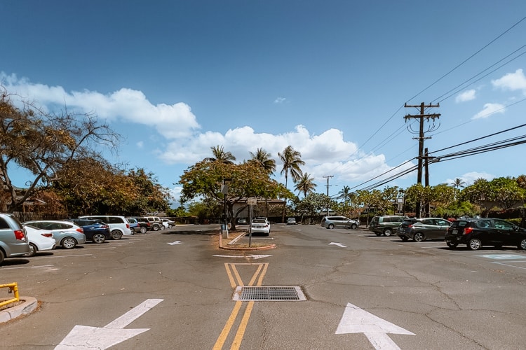 Charley Young Beach parking lot