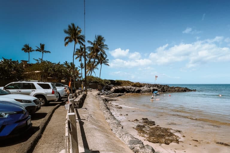 Cove beach park in Maui Hawaii