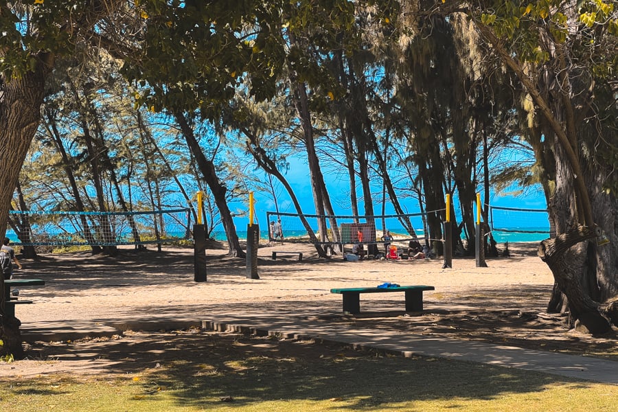 Kahana beach park volleyball