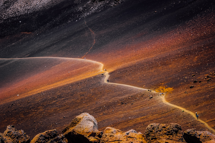 Sliding sands trail in Maui