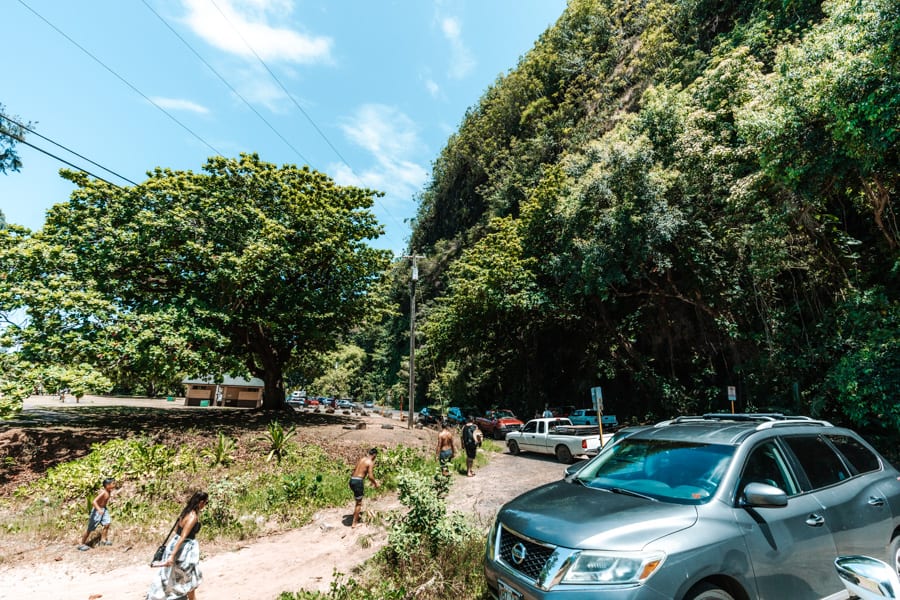 Haena Beach parking