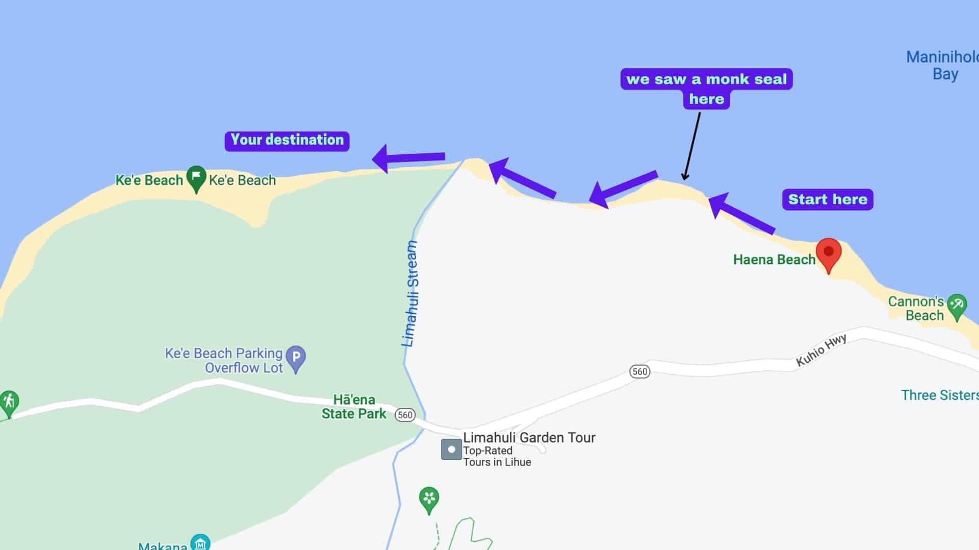 How to get to kee beach in Kauai without reservation