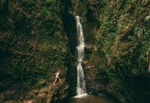 Makaleha Falls hike in Kauai Hawaii