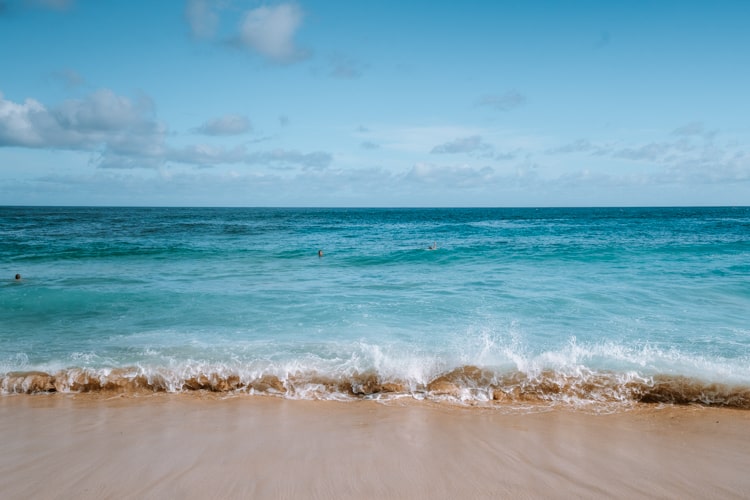 Shipwreck Beach waves in  Kauai