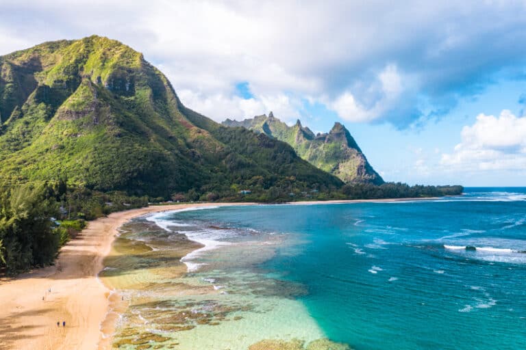 Tunnels beach in Kauai Hawaii