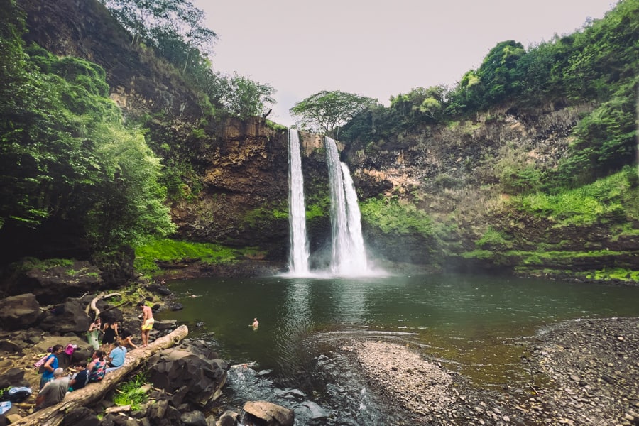 Wailua Falls Hike Swimming