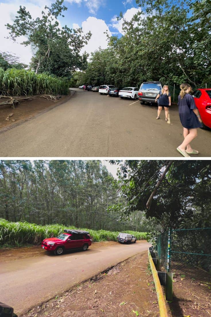 Wailua Falls parking