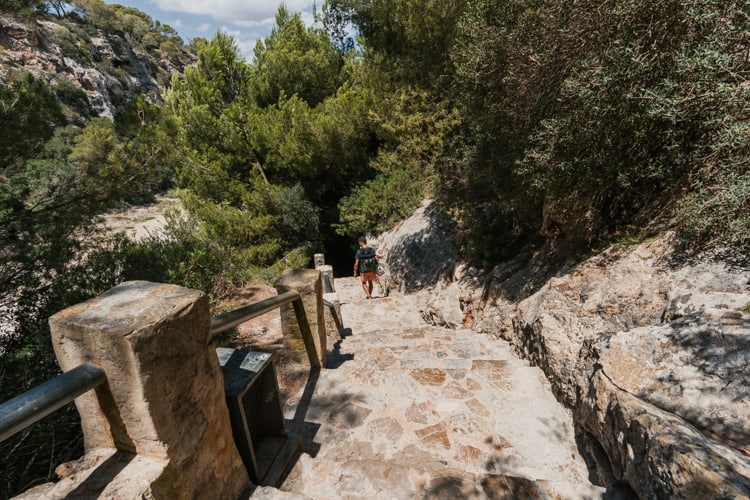 Stairs to Cala Pi Mallorca