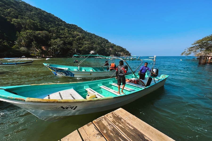 Playa Las Animas water taxi Mexico