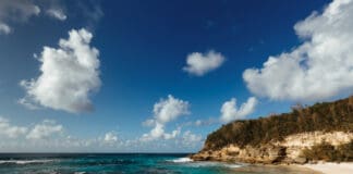 Anse Laborde beach on Guadeloupe Island