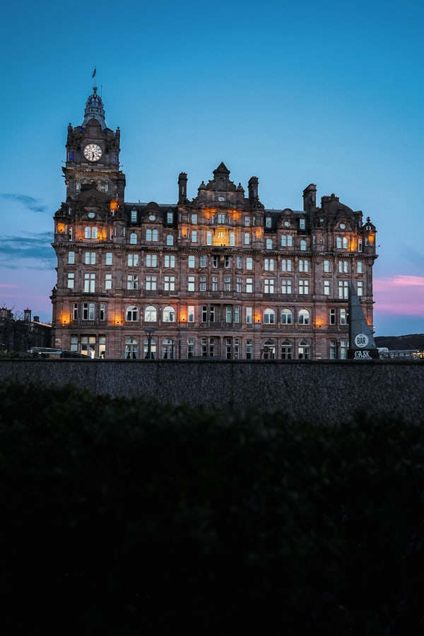 Balmoral Hotel in Edinburgh Scotland